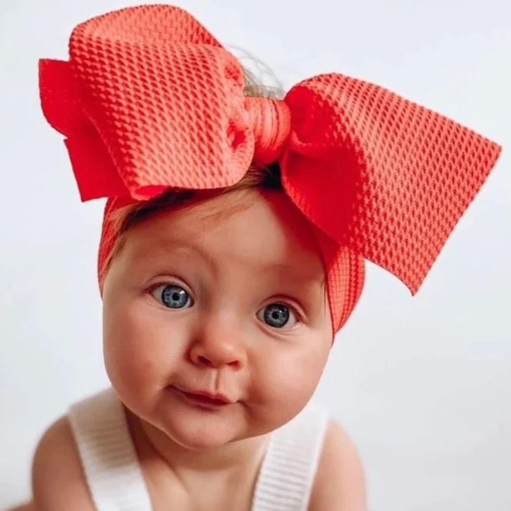 Gorgeous brown baby/toddler bow
